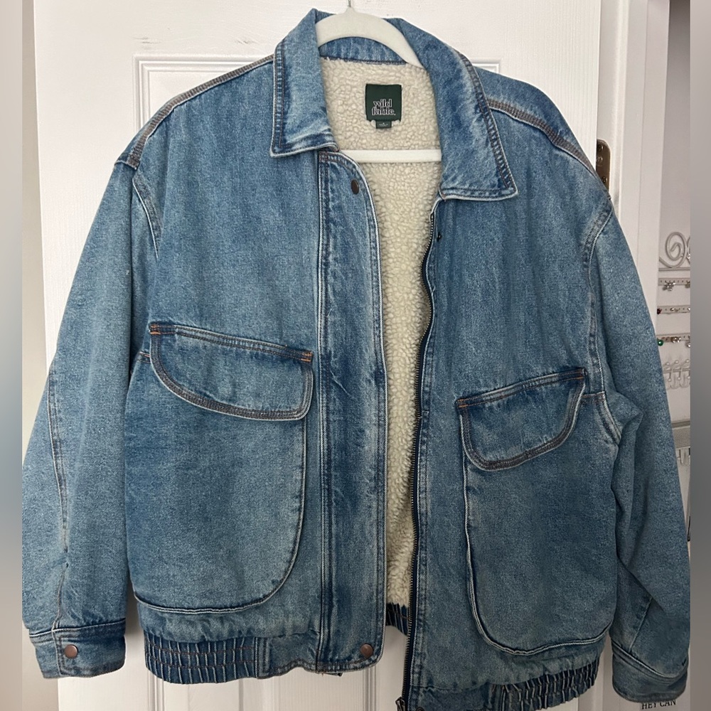 Wild Fable Denim & Sherpa Jacket
